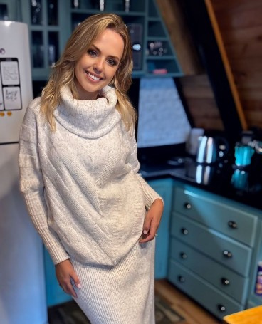 Maxi blusão mesclado 